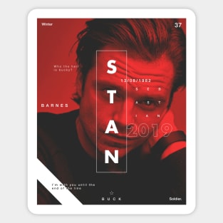 Sebastian Stan Tribute poster Sticker